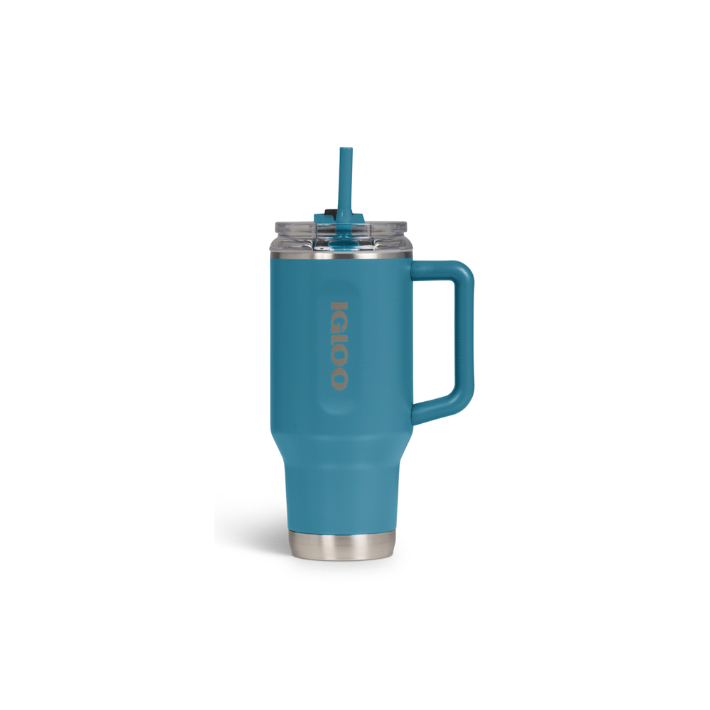 VASO TERMICO IGLOO 950ML  AZUL MODERNO  C/PAJITA 71223