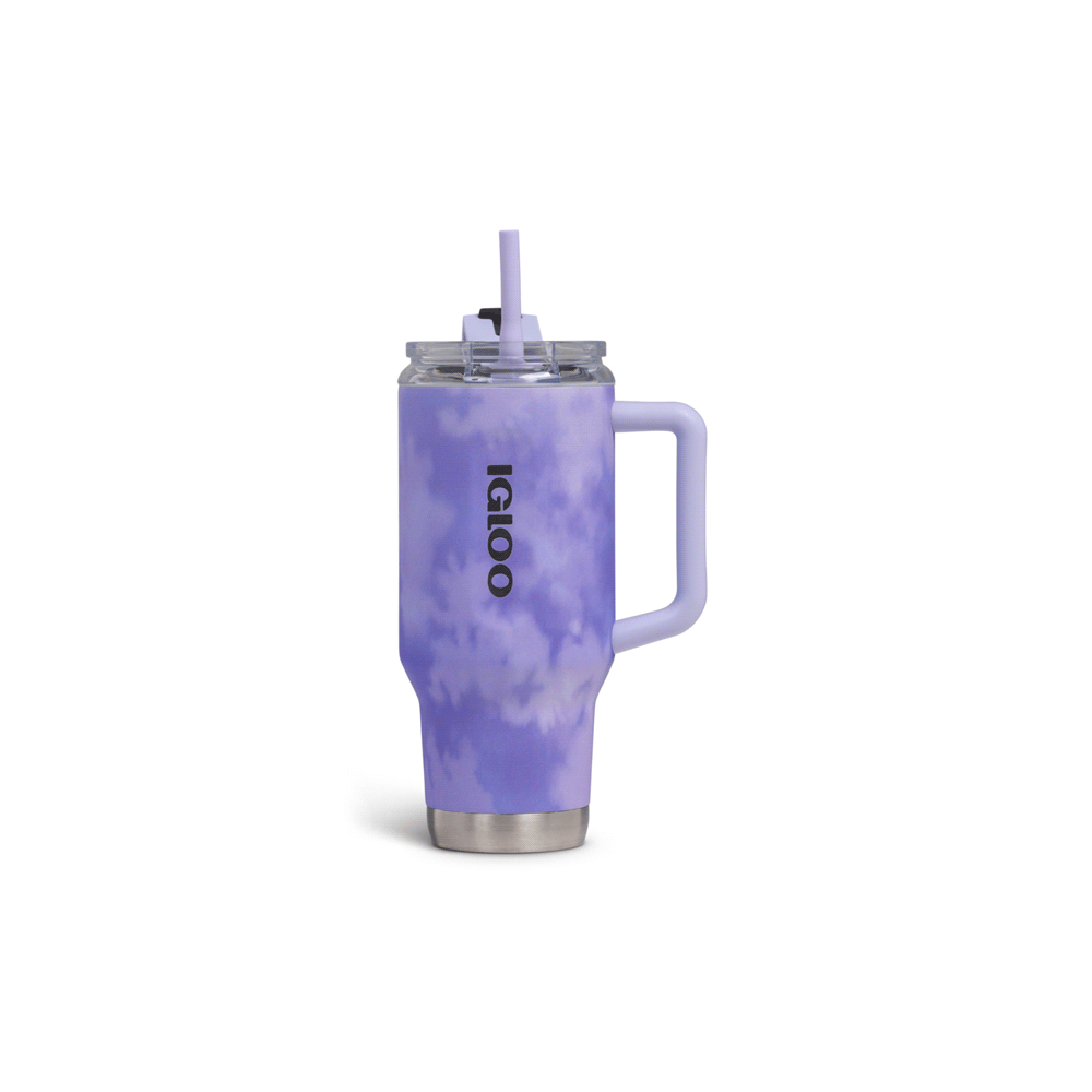 VASO TERMICO IGLOO 950ML ICE DYE LILA  C/PAJITA 71310