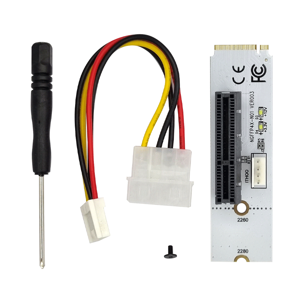 MINERIA ADAPTADOR M.2 A PCI-E 4X MZHOU UNITARIO X002UEIAI9 B09C1B2XC3