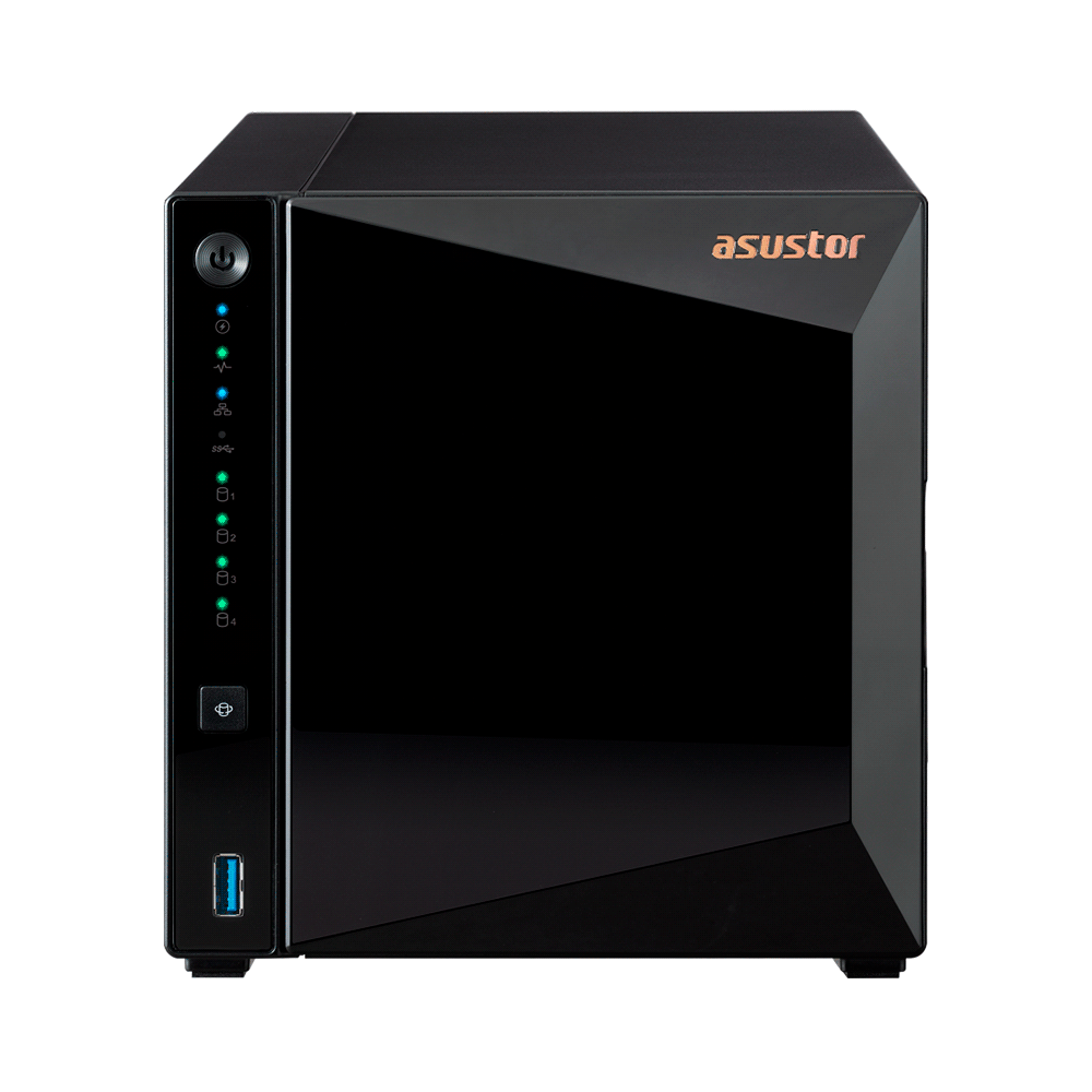 ALMACENAMIENTO NAS ASUSTOR AS3304T V2 QC 1.7/4BAY/2G/2.5GBPS/3USB32/HD35/H25/SS25