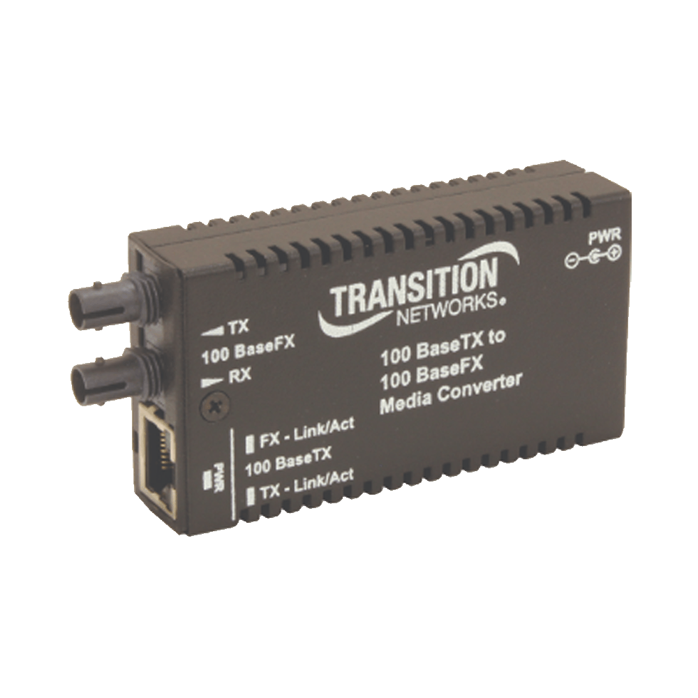 CONVERTIDOR FIBRA OPTICA WDM 10/100 SM 20KM M/E-TX-FX TRANSITION