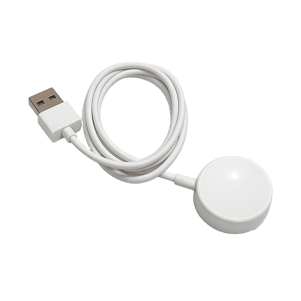 CABLE CARGADOR SMARTWATCH FTX WIRELESS BLANCO PARA A10P/ A9C/ AM15/ AM12/ AM32/ F25/ F39P