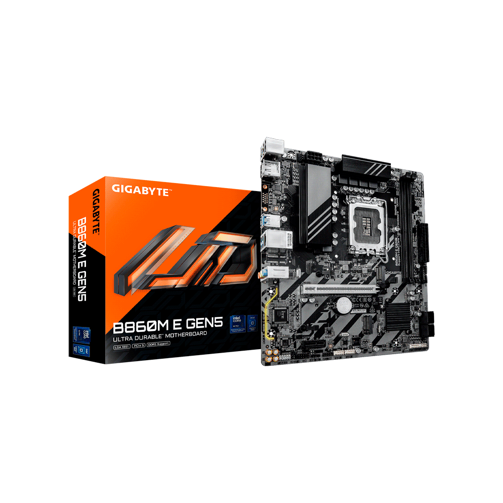 PLACA MADRE GIGABYTE 1851 B860M E GEN5 DDR5 S/R/HDMI/DP/2M2/USB3.2/MATX