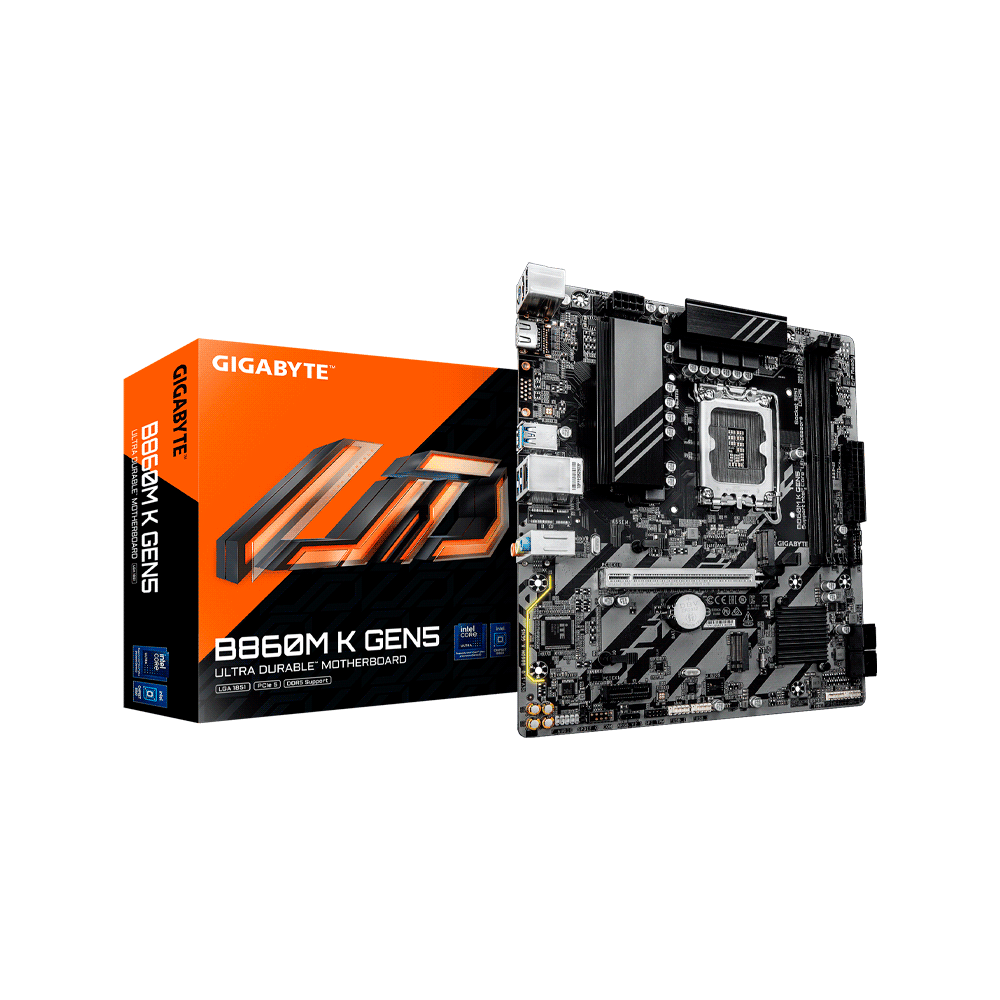 PLACA MADRE GIGABYTE 1851 B860M K GEN5 DDR5 S/R/HDMI/2M2/USB3.2/MATX