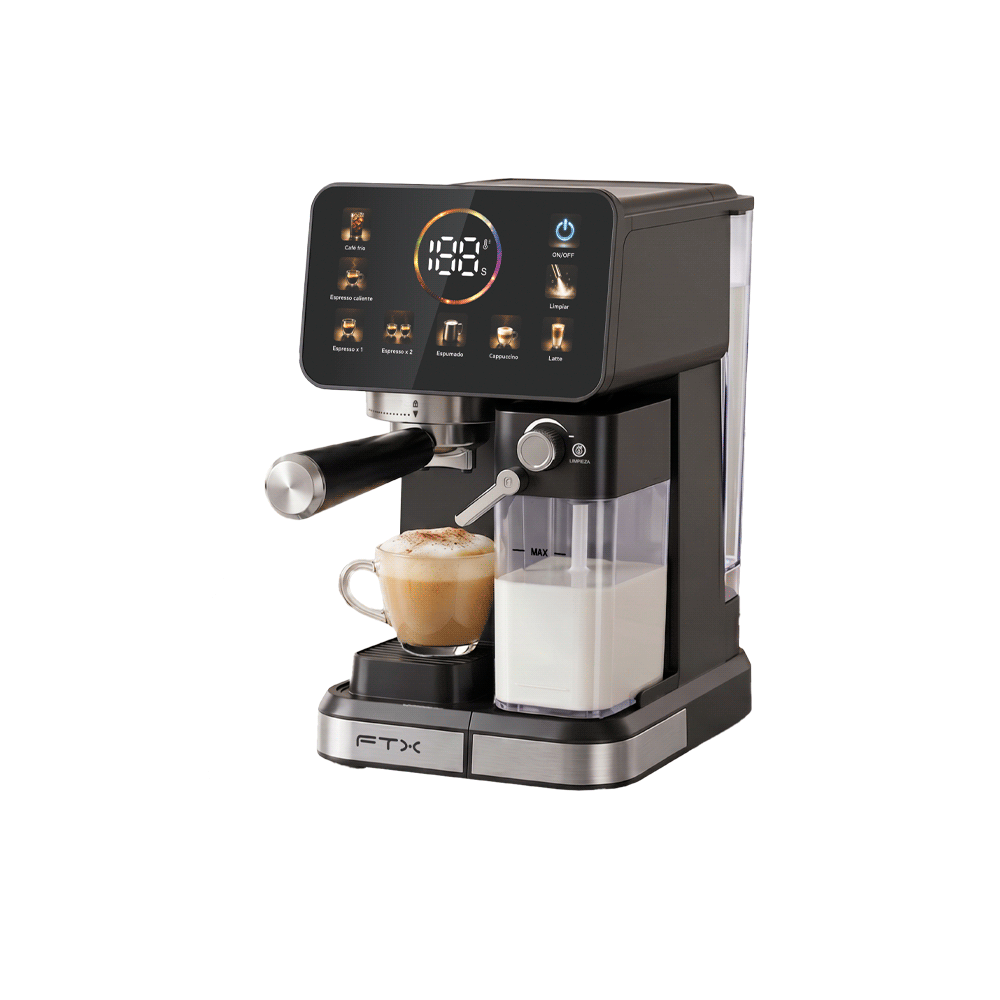 CAFETERA BARISTA FTX 1 TAZA 1350W 220V LECHE/ESPR/CAPP/NPS/DG C2-20M NEGRO
