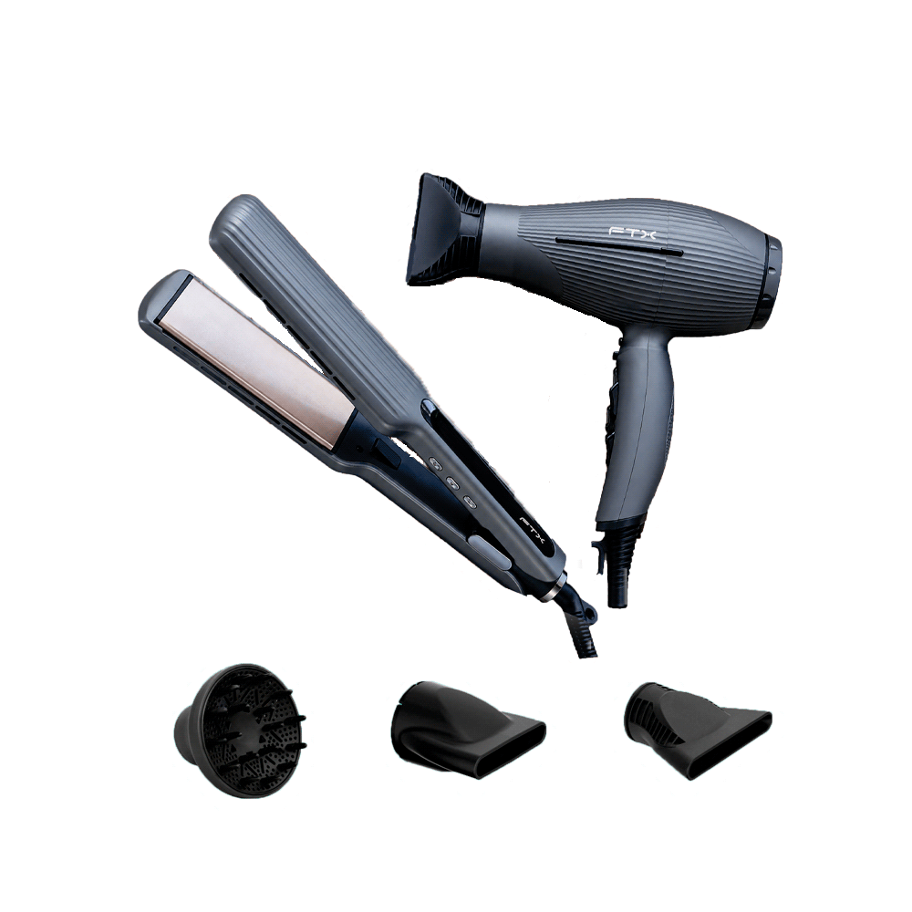 SECADOR + PLANCHITA MODELADORA FTX STYLE DUO 2200W + 60W 220V