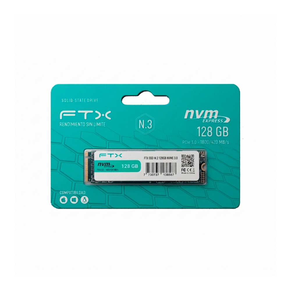 SSD M.2 NVME 128GB FTX N3 1800/420 PCIE 3.0