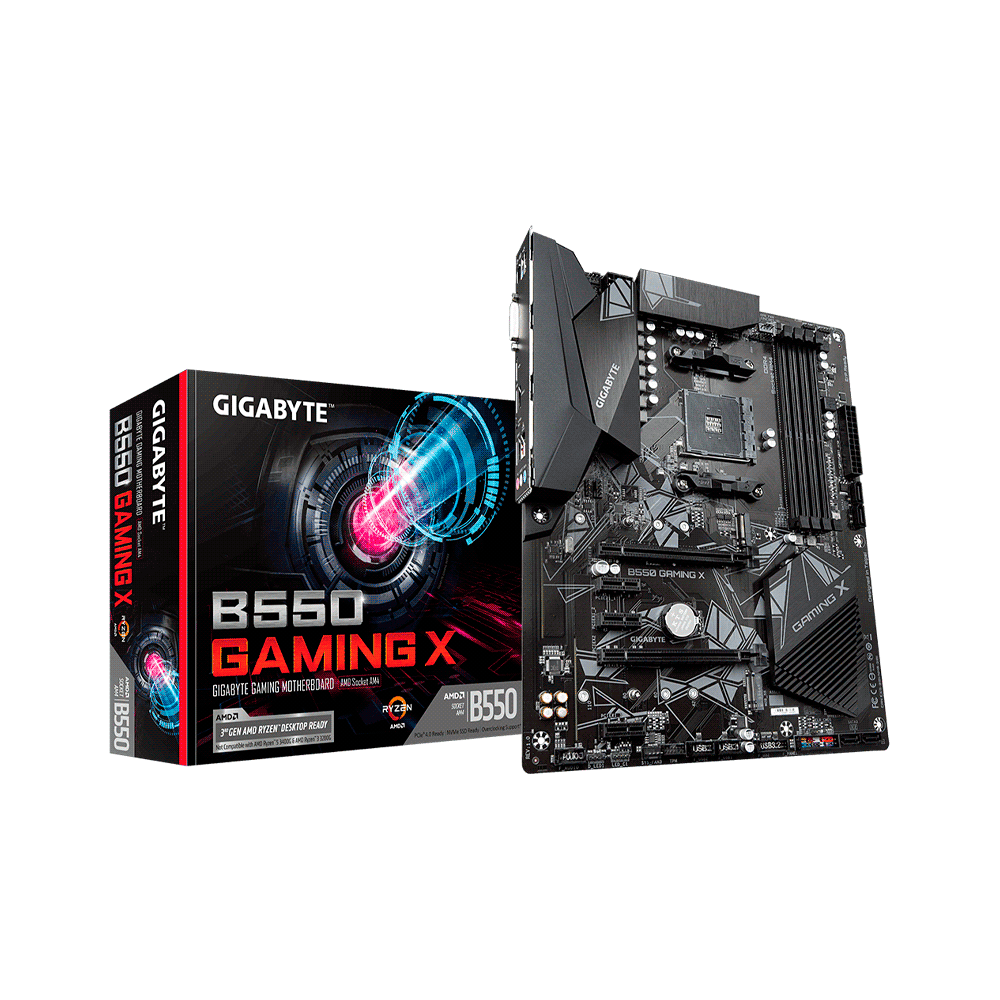 PLACA MADRE GIGABYTE AM4 B550 GAMING X V2 S/R/HDMI/DVI/2M2/DDR4/USB3.2/ATX