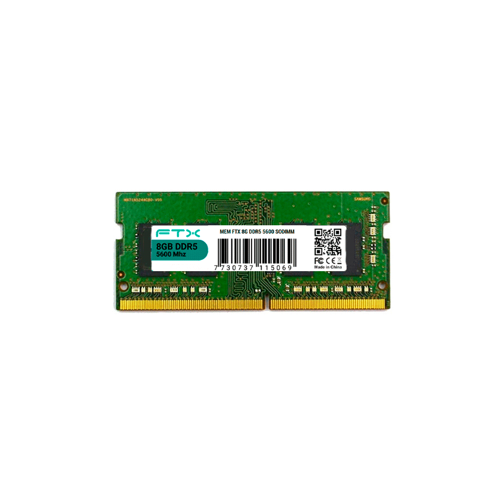 MEM P/NB DDR5  8G 5600 FTX 115069 1 A¥O GARANTIA