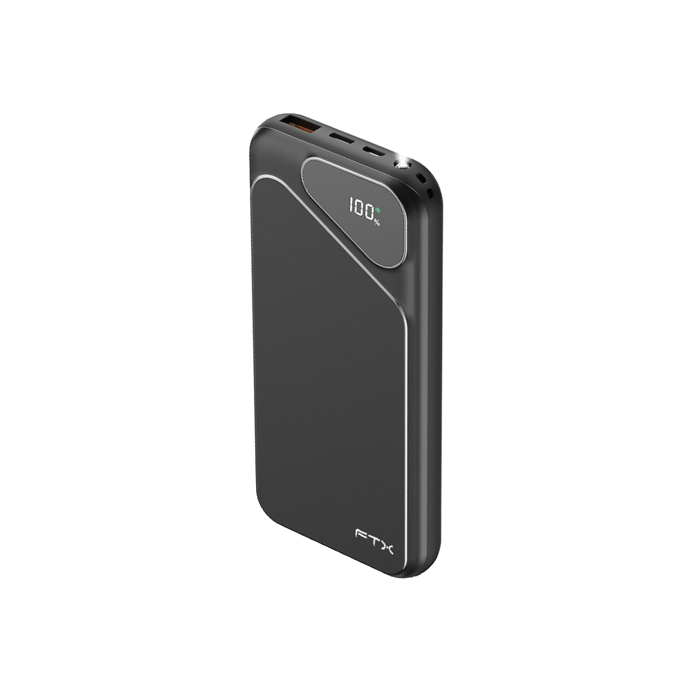 CARGADOR PORTATIL FTX 10000MAH 22.5W PB-10LCD-BK POWER BANK NEGRO