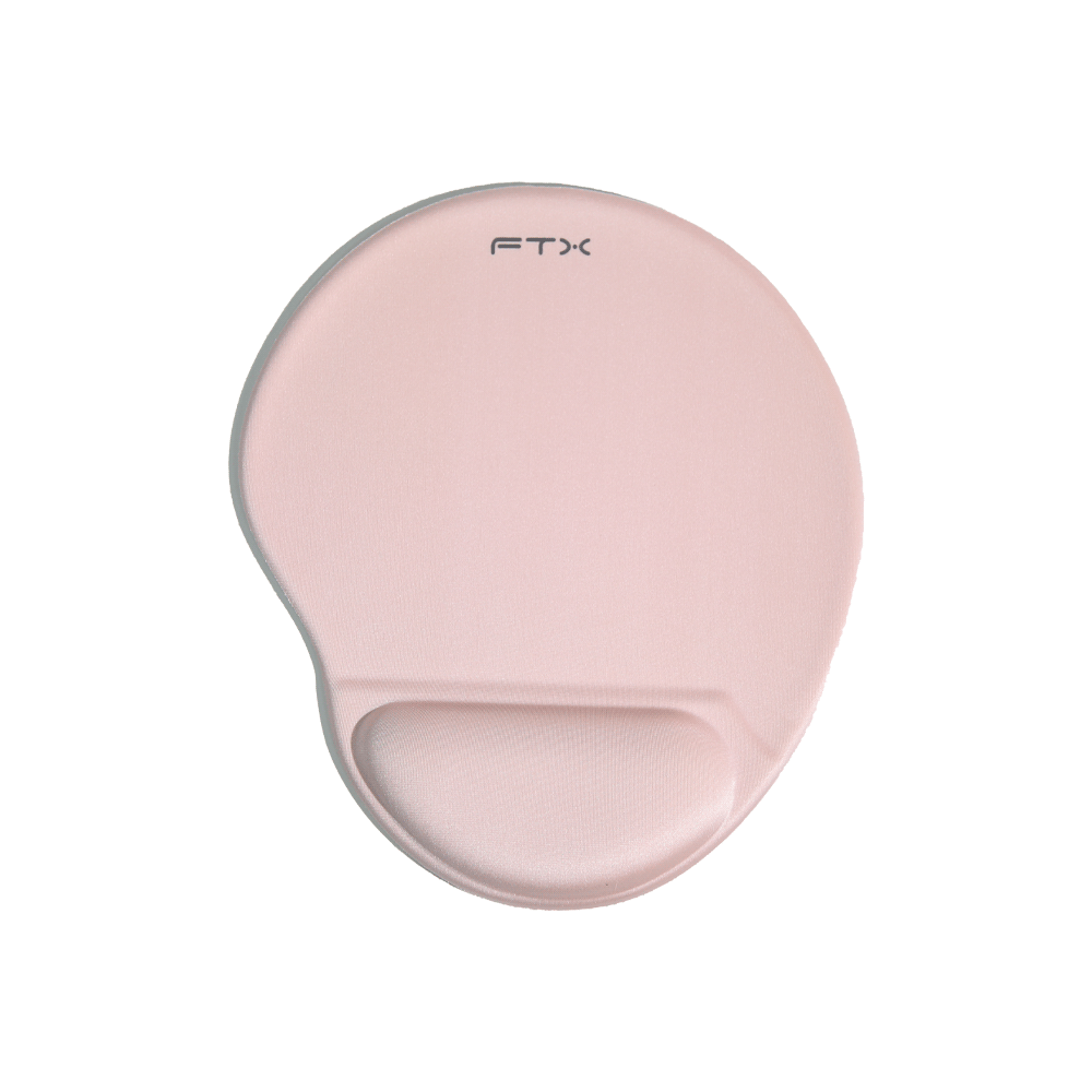 MOUSE PAD FTXMPG01-PK 31X27CM CON APOYO DE MUÑECA EN GEL ROSA