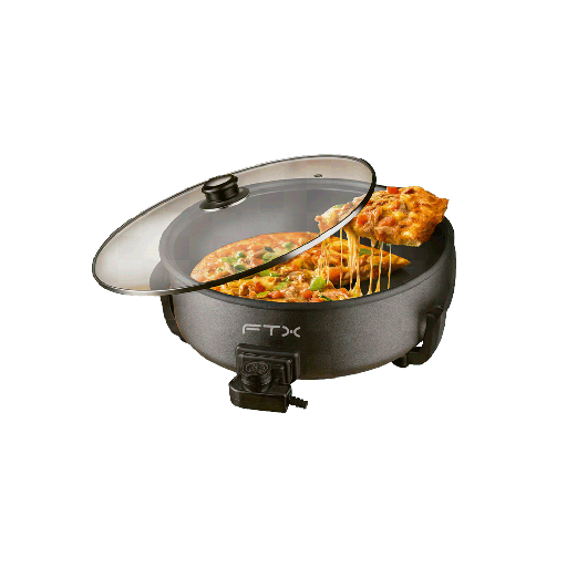 [FTX PT-09] OLLA ELECTRICA SARTEN FTX 6L 1500W 220V ANTIADHERENTE NEGRO PT-09