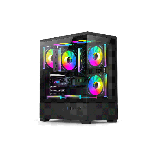 [PCC-G9BK] GABINETE GAMER FTX PCC-G9BK VIDRIO TEMP 3 FAN ATX/MATX/ITX NEGRO
