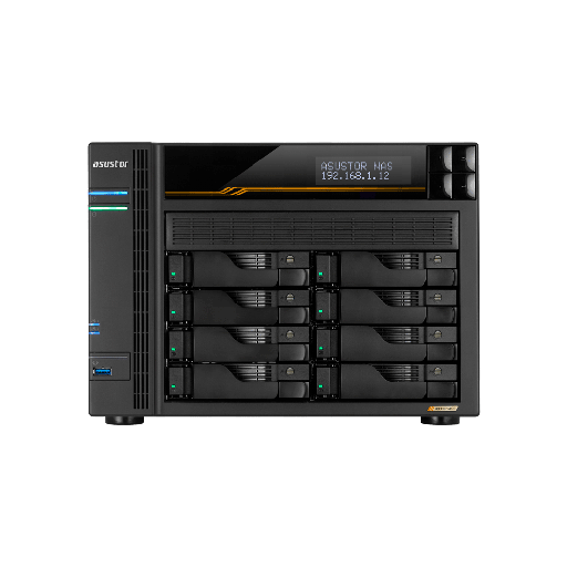 [AS6808T] ALMACENAMIENTO NAS ASUSTOR AS6808T QC 2.3/8BAY/16G/4-GBLAN/4 M.2/2USB4/3 USB3.2