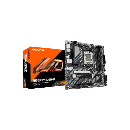 [B850M D3HP] PLACA MADRE GIGABYTE AM5 B850M D3HP DDR5 S/R/HDMI/DP/2M2/USB3.2/MATX