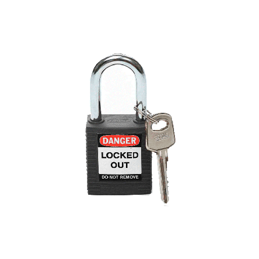 [99580] CANDADO BRADY DE NYLON NEGRO P/ BLOQUEO (99580)