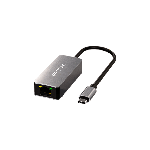 [115618] ADAPTADOR USB-C 3.1 - RJ45 M/H FTX CML2500-AG 2.5GBPS/GRIS