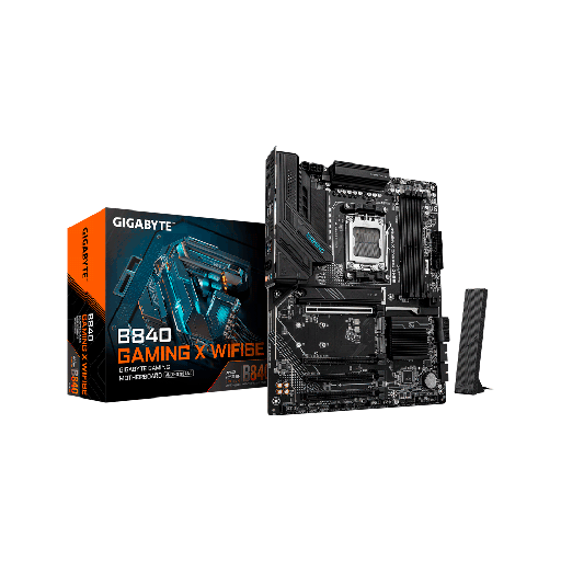 [B840 GAMING X W] PLACA MADRE GIGABYTE AM5 B840 GAMING X WIFI6E DDR5 S/R/HDMI/DP/3M2/USB/ATX