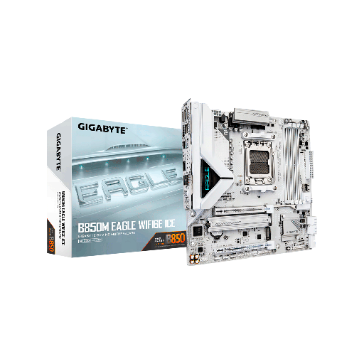 [B850M EAGLE WIF] PLACA MADRE GIGABYTE AM5 B850M EAGLE WIFI6E ICE DDR5 S/R/HDMI/DP/2M2/USB/MATX
