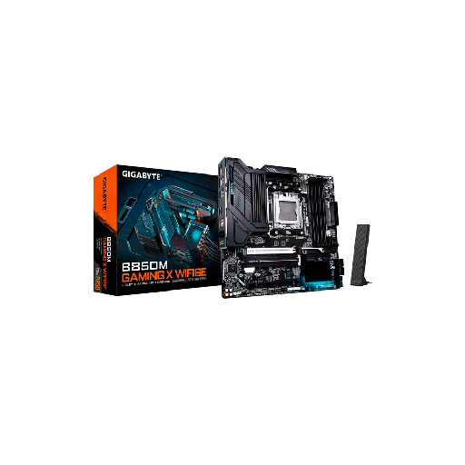 [B850M GAMING X] PLACA MADRE GIGABYTE AM5 B850M GAMING X WIFI6E DDR5 S/R/HDMI/2DP/2M2/USB3.2/MATX