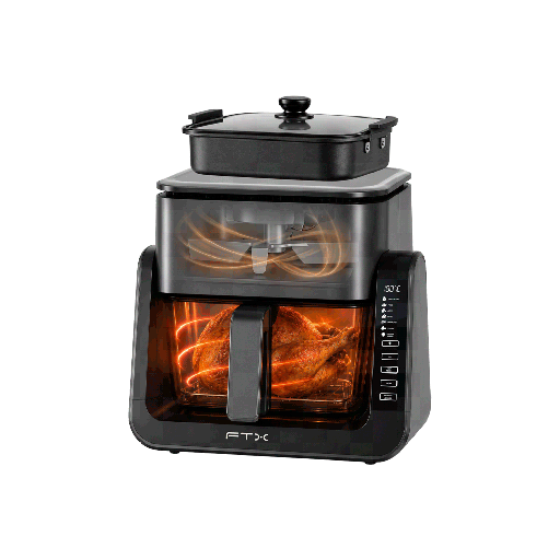 [FTX AF2-07] FREIDORA DE AIRE 10 EN 1 FTX AF2-07 7L 1500W 220V VIDRIO DIGITAL