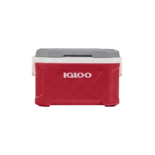 [IGLOO 50340] CONSERVADORA IGLOO 49 LITROS LATITUDE INDUSTRIAL RED/ METEORITE 50340 ROJO/ GRIS